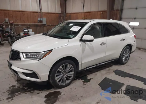 2017 Acura Mdx Technology Package z USA, uszkodzony, nr VIN 5FRYD4H57HB036729